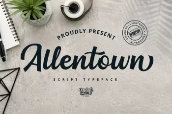Allentown - Vintage Script Font