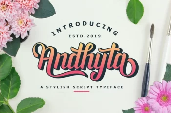 Andhyta - Stylish Script Typeface