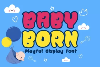 Baby Born - Playful Display Font