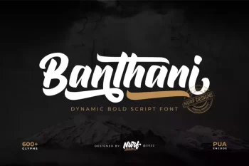 Banthani - Dynamic Bold Script Font