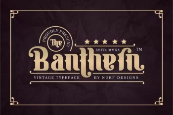 Banthern - Vintage Typeface