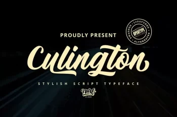 Culington - Stylish Script Typeface