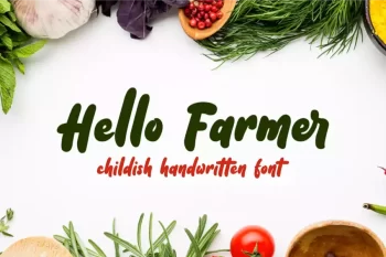 Hello Farmer - Casual Display Font