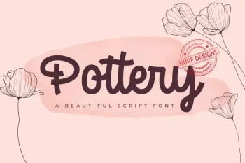 Pottery - A Beautiful Script Font