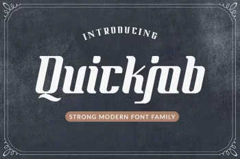 Quickjob - Strong Modern Font Family