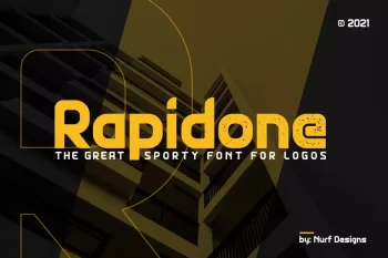 Rapidone - Sporty Font for Logos