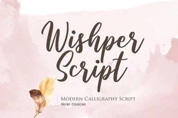Wishper Script - Modern Calligraphy Script